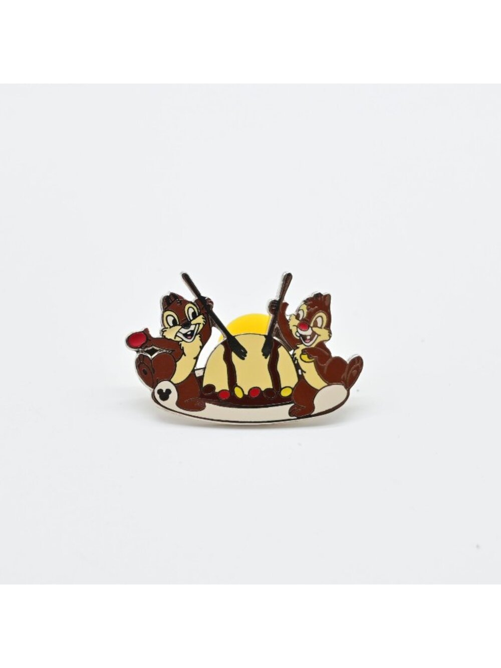 WDW Hidden Mickey Chip Dale with Food Zebra Dome Ice Cream Disney Pin 43373